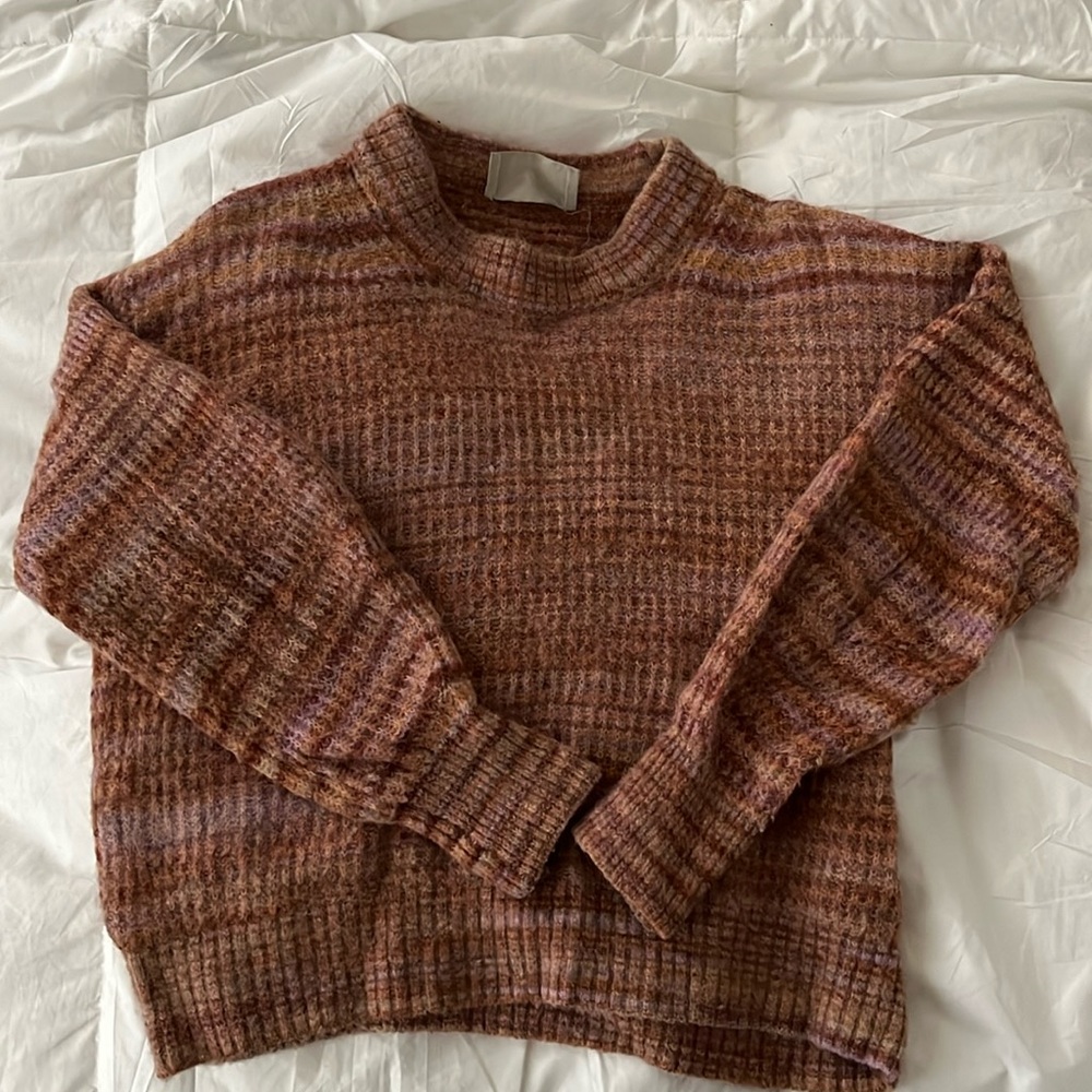 Everlane Alpaca Crew - mixed Red  Tonal XS